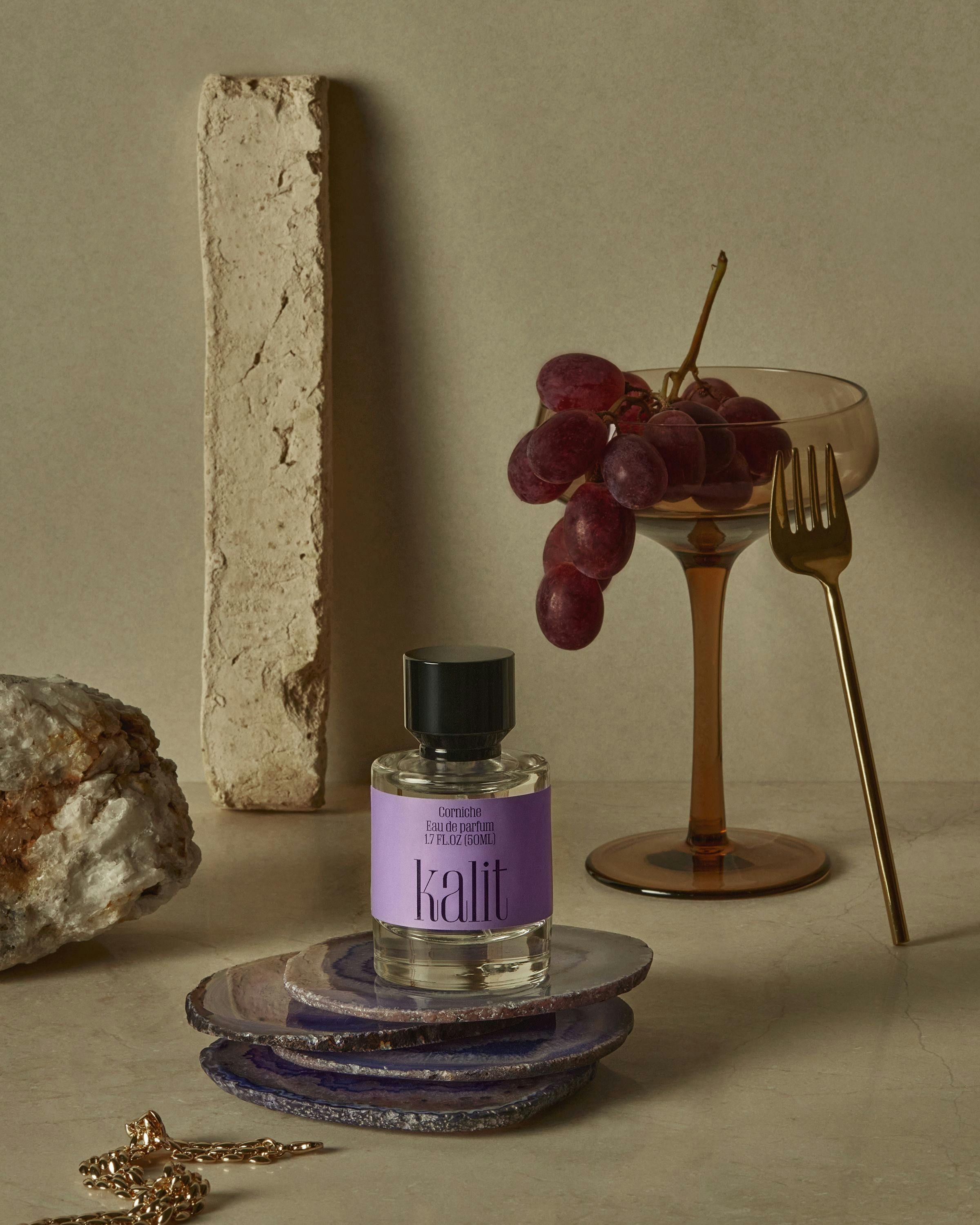 Three fragrances by Kalit, bottles